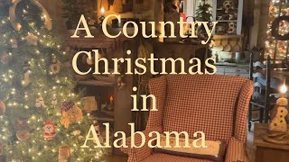 Country Christmas Tour of this Alabama Primitive Home [upl. by Nevin741]