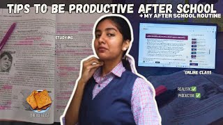 TIPS TO BE PRODUCTIVE AFTER A LONG DAY  My after school routine [upl. by Amena453]