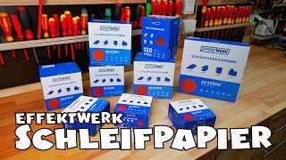 Effektwerk Schleifpapier Scheiben [upl. by Nirrac]