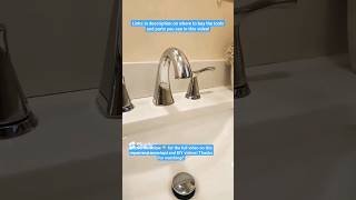 Fix a Leaky Bathroom Faucet in 60 Seconds [upl. by Kristal51]