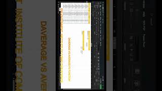 AVERAGEIF AVERAGEIFS V DAVERAGE FUNCTION IN MS EXCEL trending excel youtubeshorts ytshortsindia [upl. by Ahlgren561]