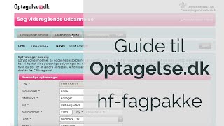 Optagelsedk for dig med fagpakke [upl. by Llerdnod600]