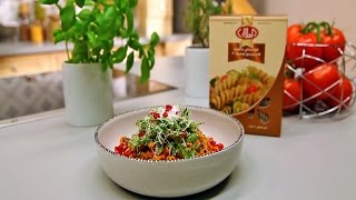 Fusilli Arabiata with Muhammara  مكرونة آرابياتا بالمحمرة  chef Mohammad Orfali  محمد أورفه لي [upl. by Fadden327]