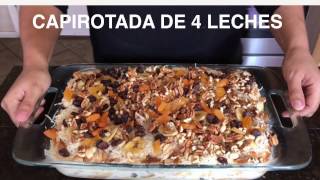 Como hacer capirotada de 4 Leches Mexican bread pudding [upl. by Ahsemo254]