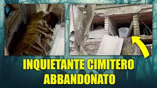 SCOPRIAMO UN INQUIETANTE CIMITERO ABBANDONATO  SIAMO CIRCONDATI DA BARE PROFANATE E RESTI UMANI [upl. by Ayik]