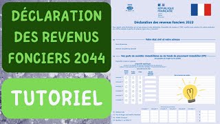 Impôts  Je Déclare Mes Revenus Fonciers Sur La Déclaration 2044 exemple réel et simplifié [upl. by Sidoon480]