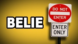 🎭 Learn English Words BELIE  Meaning Vocabulary with Pictures and Examples [upl. by Ecirtra]