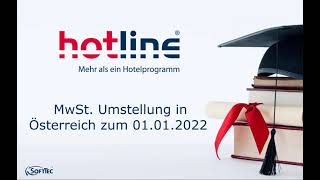 Anleitung MwSt Umstellung in Österreich zum 01012022  hotline Hotelsoftware [upl. by Sitsuj314]