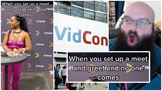 TikToker Sets Up VidCon Meet amp Greet  No One Shows Up [upl. by Cinom]