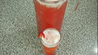 AGUA DE FRESA  Vicky Receta Facil [upl. by Ashia]