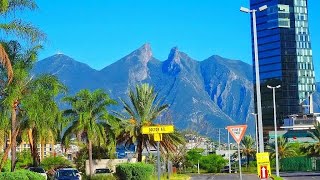 MEXICO 4K  Driving San Pedro to Monterrey City Streets  ASRM  Cloudy day [upl. by Joachima]