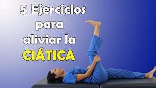 5 Ejercicios para ALIVIAR la CIÁTICA en CASA  Fisioterapia Querétaro  Mariana Quevedo [upl. by Reffotsirk]