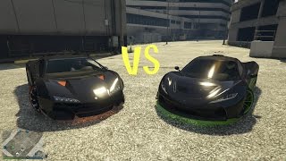 Gta 5 T20 vs Zentorno acceleration amp top speed test [upl. by Aonian305]