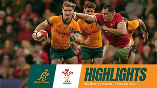 EIGHT TRIES IN CARDIFF  Wallabies v Wales Highlights  November Internationals [upl. by Erbes]