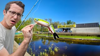 Dollar General FISHING LURE Challenge Can It Really Catch Fish [upl. by Ynaoj42]