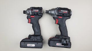 New Model Parkside Performance Impact Driver Vs old model [upl. by Llebpmac]