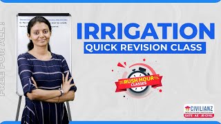 Irrigation Engineering  Quick Revision Class  Rush Hour  Civilianz [upl. by Oswin]