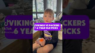 vikings vs packers game predictions from a 6 year old shorts [upl. by Patrizio]