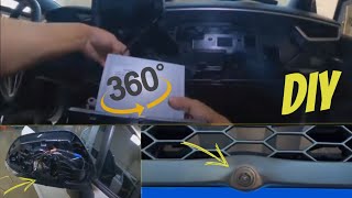 Toyota  How To install 360 degree PANORAMIC camera PART 23 🛠 📷 [upl. by Oicneserc]