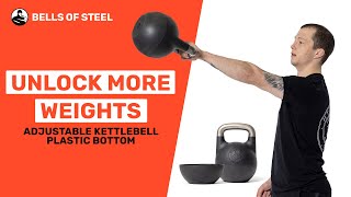 Broaden the weight range of your adjustable kettlebell with the Bells of Steel AJKB Plastic Bottom [upl. by Helyn]