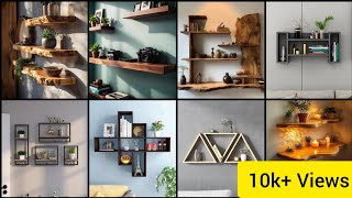 Top 50 Amazing Wooden Wall Shelves Design Ideas l Living Room Wall Decoration Ideas [upl. by Salohcim]