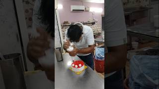 Strawberry 🍓 pastry cutting finishing cake trendingonshorts ytshortsindia tamil shortsfeed cake [upl. by Eardnaed]