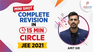 Mini Shot  Revise in 15 Min  Circle  Coordinate Geometry  JEE 2022  ATP STAR [upl. by Durning]