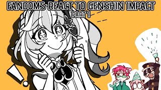 Fandoms react to Genshin Impact Nahida  14  GI TBHK SXF TDLOSK [upl. by Irak]