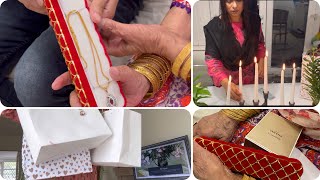 Mother In Laws Birthday  Unboxing Presents  Husband Hue Emotional lifestylewithbiya [upl. by Esiole]