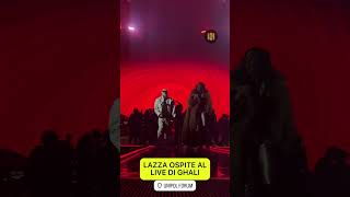 Lazza ospite al live di Ghali [upl. by Lednem]