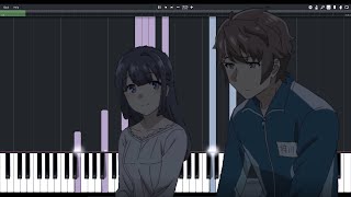 Seishun Buta Yarou  Eranda Michi  The Chosen Path Piano Synthesia [upl. by Adnaw]