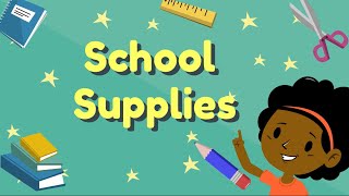 Guessing Game  School Supplies ︳ Guess the School Supplies ︳ESL Game for Kids [upl. by Coad281]