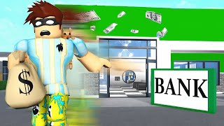 I Robbed BLOXBURG BANK We Had To Escape Roblox [upl. by Nahsab6]