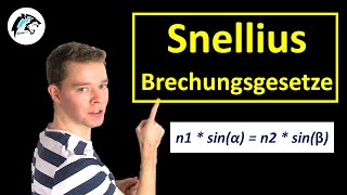 Brechungsgesetze Snelliussches Brechungsgesetz amp Lichtbrechung  Physik Tutorial [upl. by Scevor]