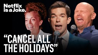 Laughing Through the Holidays  StandUp Compilation  Netflix Is A Joke [upl. by Aikaz]