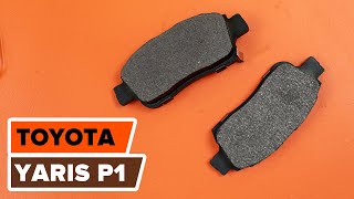 Как заменить передние тормозные колодки на TOYOTA YARIS P1 ВИДЕОУРОК AUTODOC [upl. by Teplica]