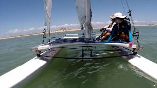 Hobie 16 sailing South Padre Island [upl. by Lleon119]