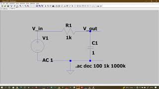 AC Analysis of RLC Circuit and Frequency response and Bode diagrams simulation on LTSPICE [upl. by Ixela101]