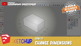 Sketchup How To Change Dimensions [upl. by Assirat383]