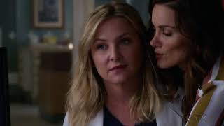 Greys Anatomy 14x02 Arizona amp Carina and kisses [upl. by Ytsenoh]