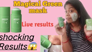 Green stick mask review  Green stick mask  viral green tea mask  Green mask stick honest review [upl. by Dorthy]