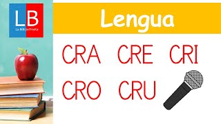 CRA CRE CRI CRO CRU Aprender a LEER para niños ✔👩‍🏫PRIMARIA [upl. by Iretak25]