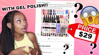 Beginner Friendly acrylic nail kit for 29   Is It worth it  Amazon nail kit review [upl. by Acinor]