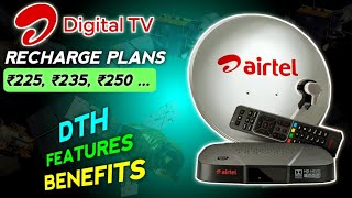 AIRTEL DTH Recharge Plans with DTH Box review⚡Plans ₹225 ₹235 ₹250 ⚡90 TV Channels⚡ [upl. by Patrick]