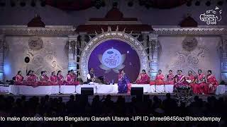 LAKSHIMI SOBANE  LIVE  62nd Bengaluru Ganesh Utsava 2024 [upl. by Koorb]