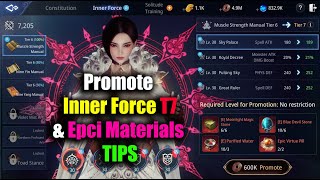 MIR4 Promote Inner Force Tier 7 amp Epic Materials Tips [upl. by Berg]