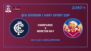 Coorparoo vs Moreton Bay Rd 13 Mens Div 1 13th July [upl. by Bohaty]