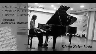 Diana Zalve  Tres Obras al Piano [upl. by Godwin820]