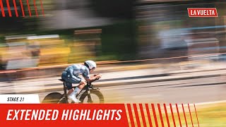 Extended Highlights  Stage 21  La Vuelta 2024 [upl. by Yrolam]