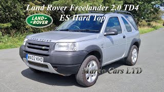 Land Rover Freelander 20 TD4 ES Hard Top 3 door Diesel Manual SUV 2002 MK1 L314 in Metallic Silver [upl. by Harikahs]